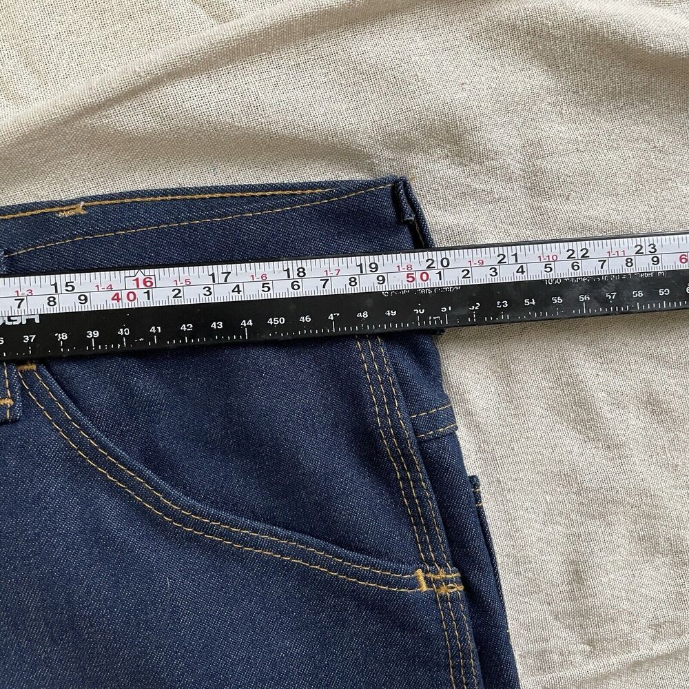 Vintage NWOT Big Ben Dark Denim Utility Jean Mens Sz 40x30 Blue Cotton Deadstock - Picture 10 of 14